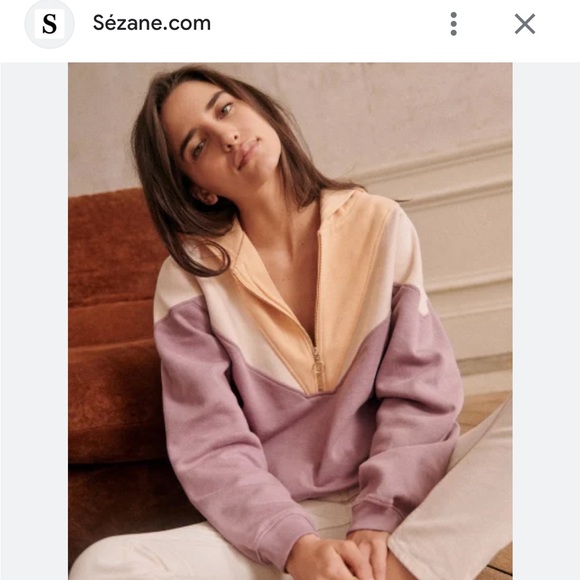 Sezane Tops - NWT. Sezane Tess sweatshirt - XXS/XS